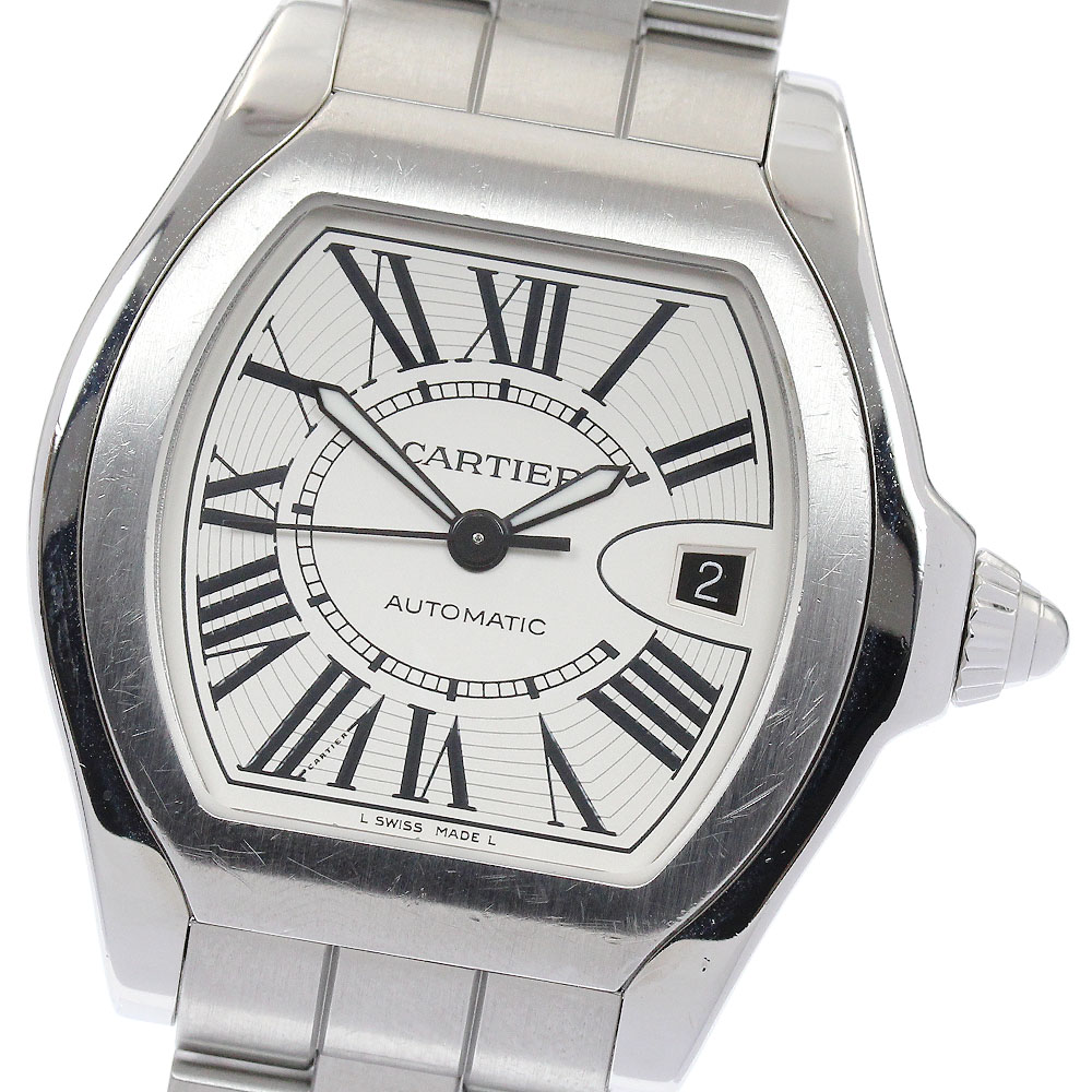 カルティエ CARTIER W6206017 ロードスター LM デイト 自動巻き メンズ 保証書付き_887012【中古】