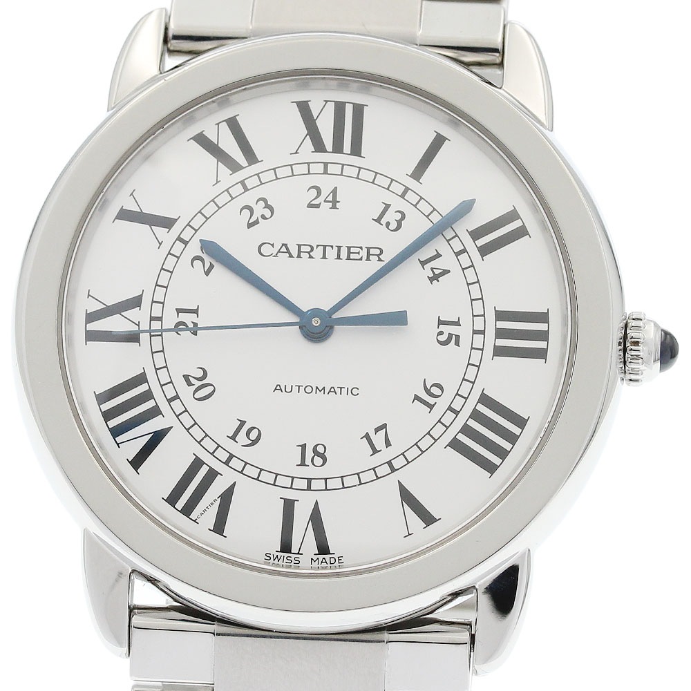 カルティエ CARTIER WSRN0012 ロンドソロ 自動巻き メンズ 保証書付き_957892【中古】
