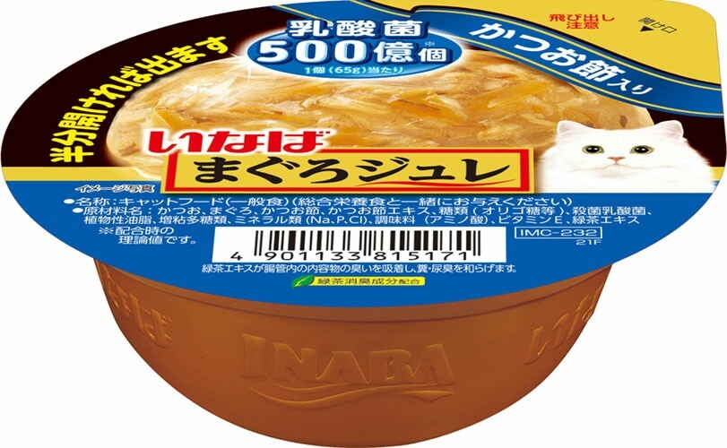 （まとめ買い）まぐろジュレ 乳酸菌入り かつお節入り 65g 猫用フード [x24]