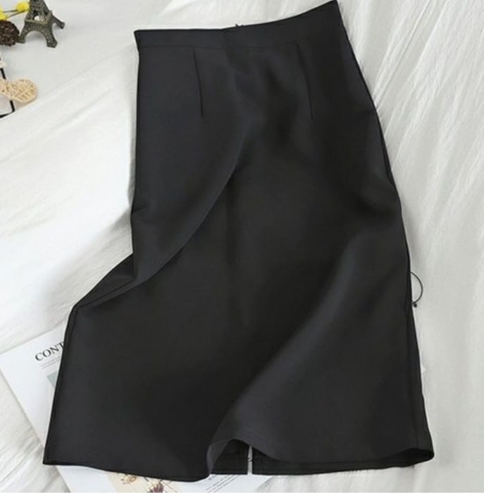 ボトムス デート モテアイテム タイトスカート ハイウエスト 膝上 ファスナー 可愛い きれいめ 上品 おしゃれ かっこいい 可愛い ラブリー キュート ガーリー クール モード系 セクシー