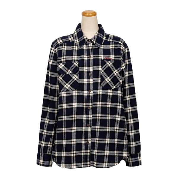 秋冬 ROJ1000 プロテクションフランネルシャツ レディース ネイビー Lサイズ ROJ1000/NAVY/L