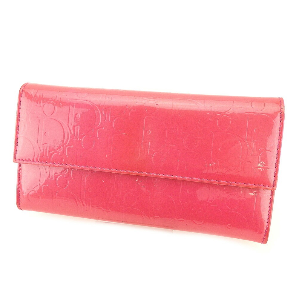 長財布 アルティメイト ピンク シルバー レディース 中古