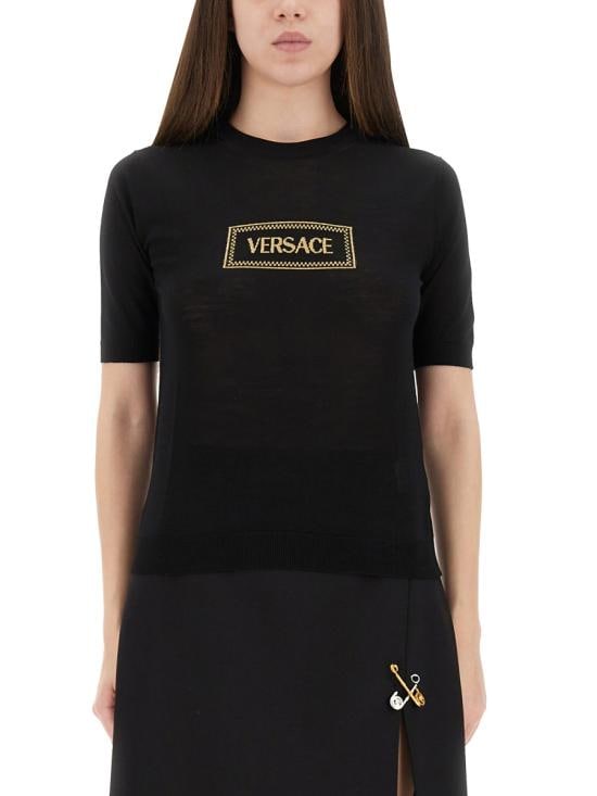 VERSACE Women Sweater 1016786 1A147381B000 BLACK