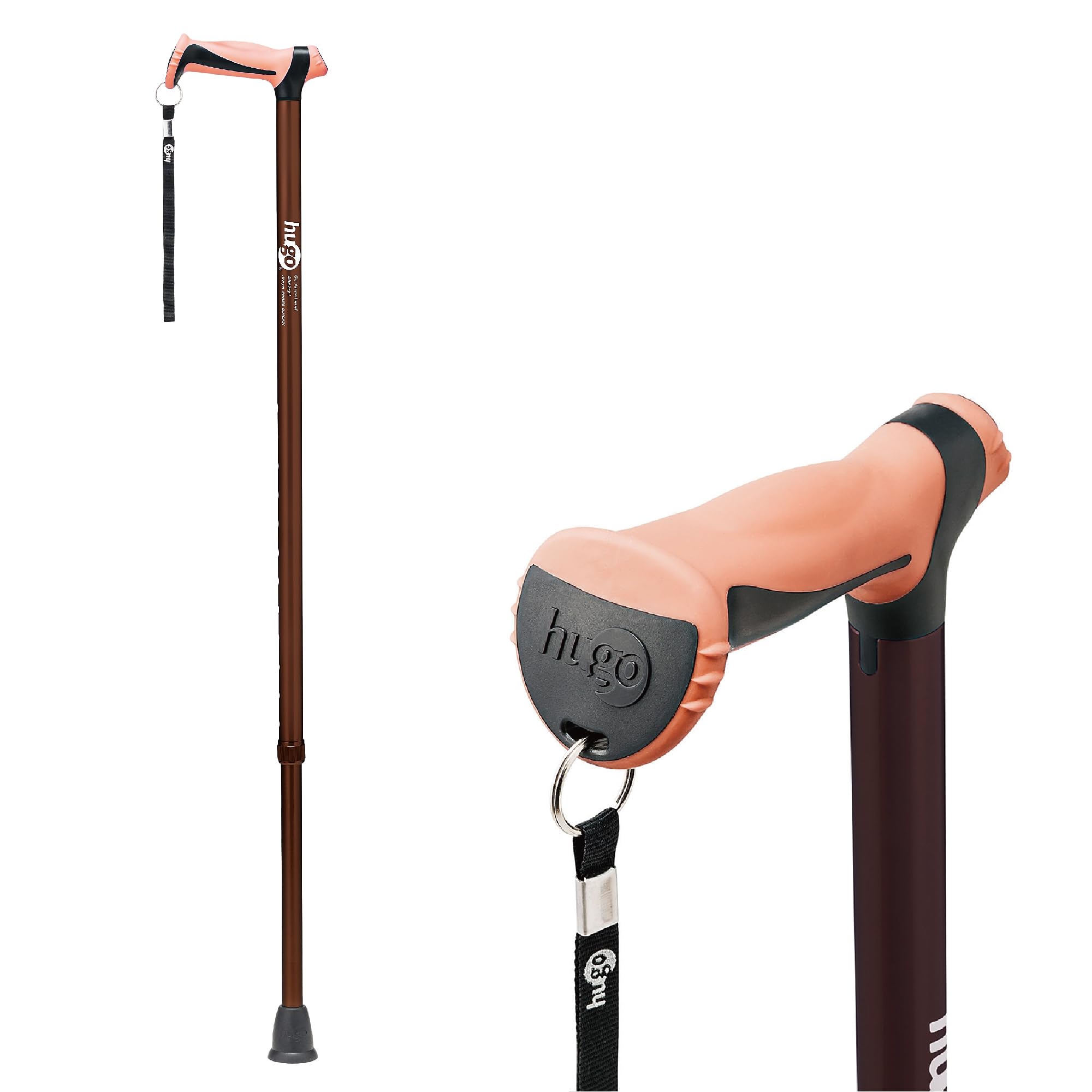 【全国送料無料】 竹虎 ヒューゴステッキ ブラウン