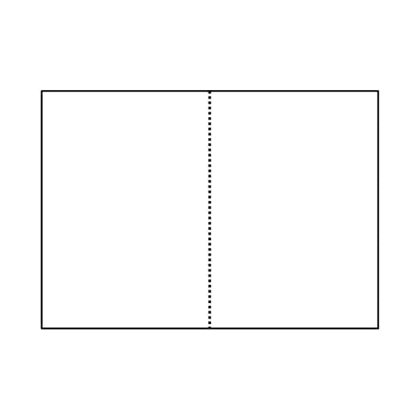 （まとめ）ミロク情報サービス 白紙（A4/2分割/ミシン目入り/穴なし） 1箱（200枚）[x5]