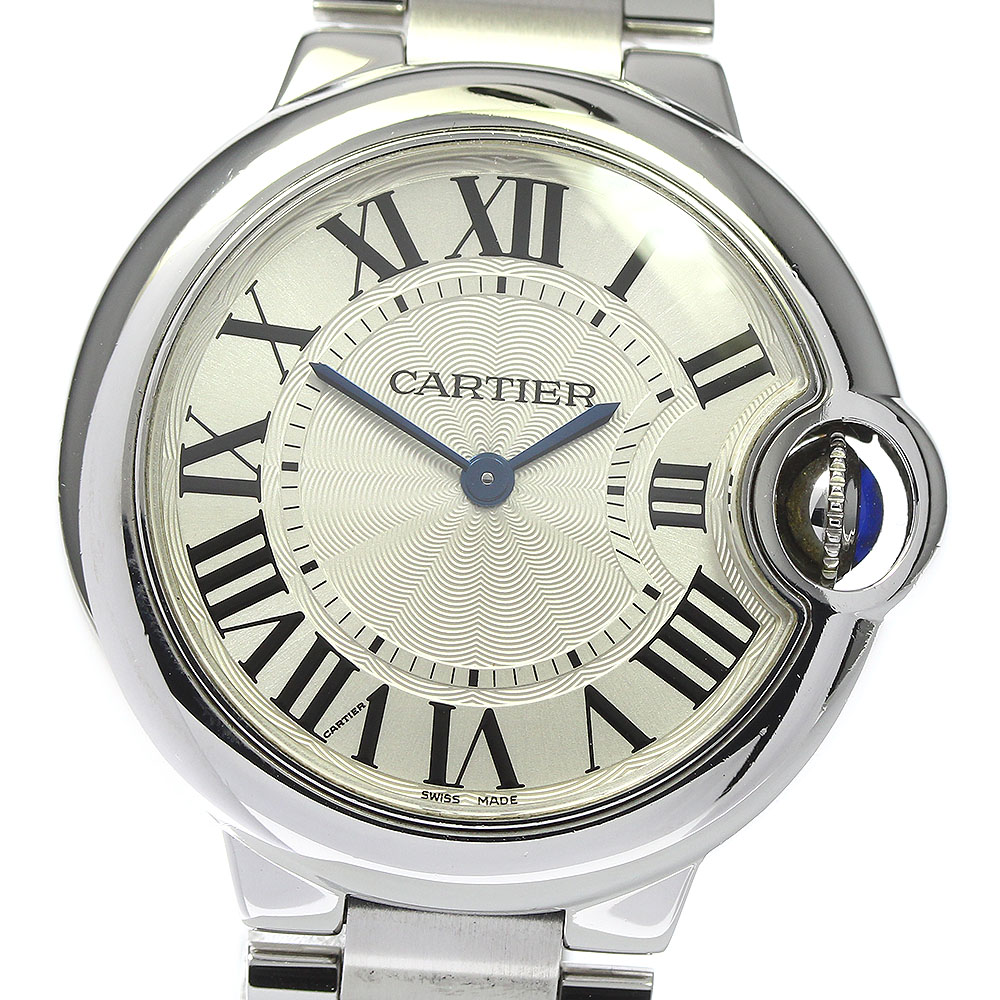 カルティエ CARTIER W6920084 バロンブルーMM クォーツ ボーイズ 良品 _802349【中古】その他 ブランド腕時計