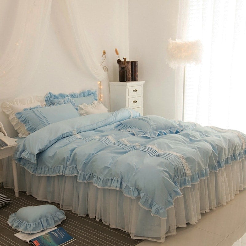 今週の新製品 数量に限りがある 布団カバー 3点セット 姫系 掛け布団カバー ベッドスカート 枕カバー レース フリル 寝布団カバー 3点セット 姫系 掛け布団カバー ベッドスカート 枕カバー レース 6,393円