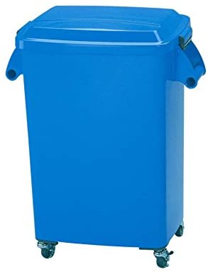 【本物保証】 厨房ペール CK-45（キャスター付） ブルー ゴミ箱