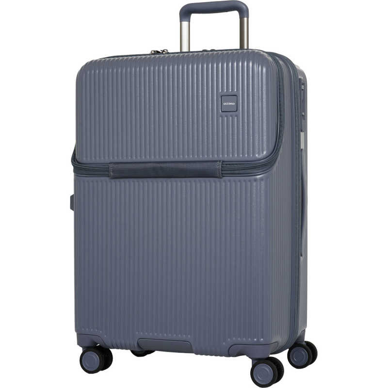 オルティモ　スーツケース ファスナータイプ フロントオープン 預け入れサイズ [TSAロック搭載 /約61L /3泊～5泊 ] シャドーネイビー　OT-0887-58N-SNV