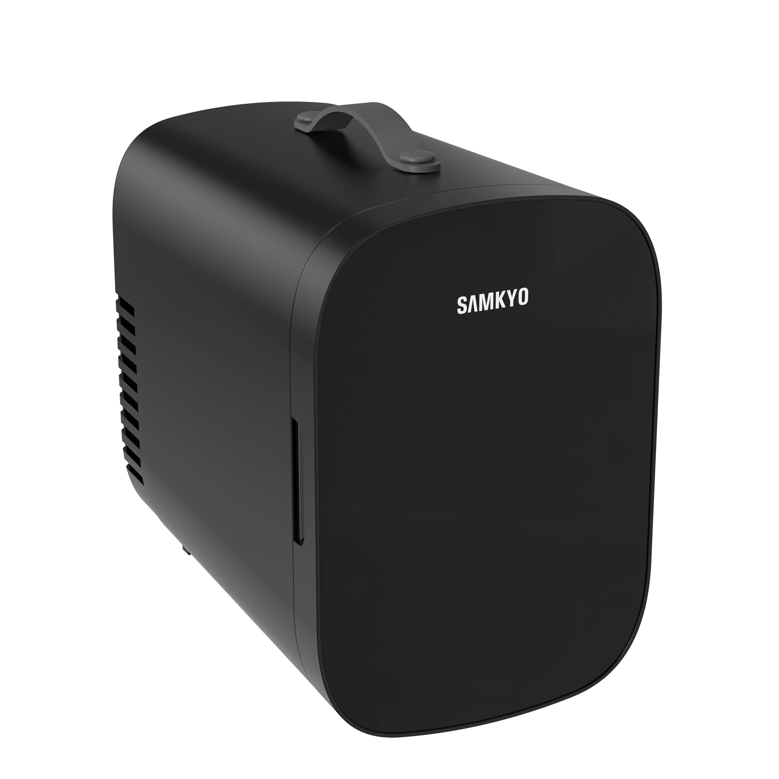 SAMKYO 冷蔵庫 小型 ミニ冷蔵庫 6L 小型冷蔵庫 冷温庫 車載用 家庭用 一人暮らし 超軽量 持ち運び便利 省エネ 静音 AC/DC給電 330ml*6本 PSE認証済 MU60 ブラック