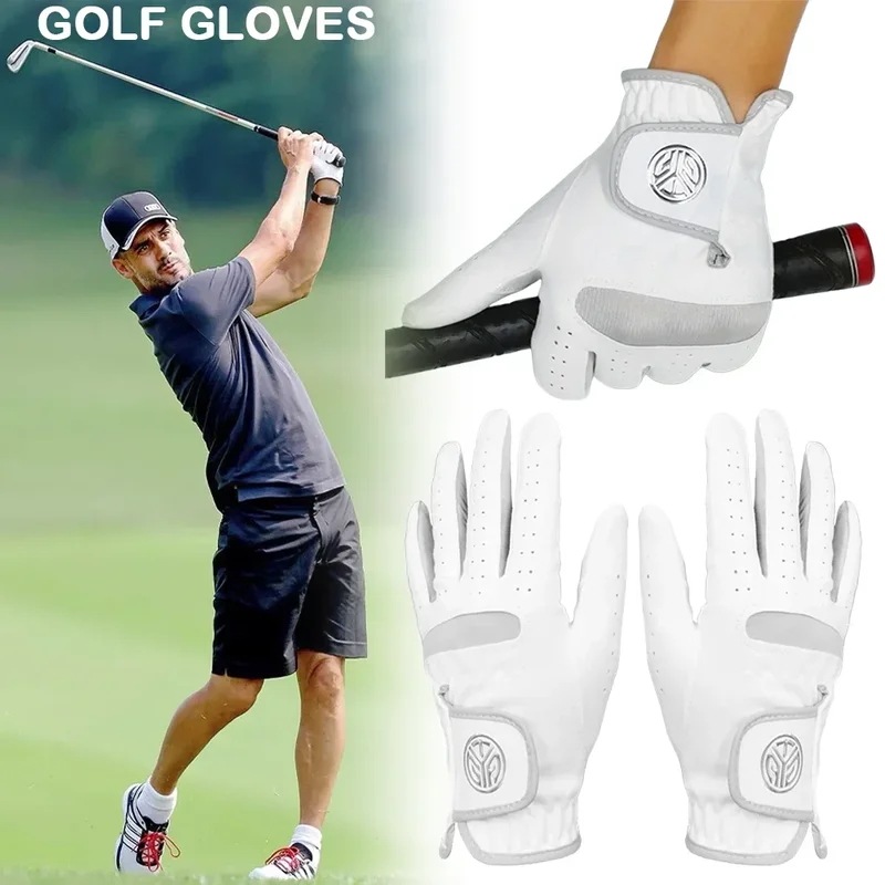 1Pc 超繊維布ゴルフグローブ通気性耐摩耗性女性ゴルフ手袋独身男性アウトドアスポーツ乗馬左右利き