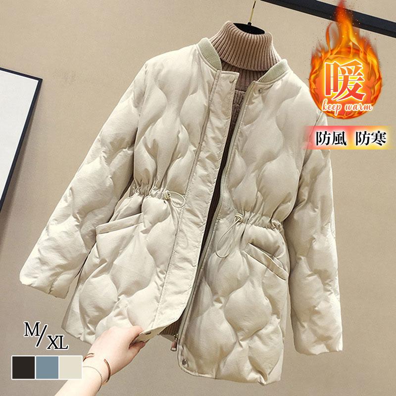 新入庫 中綿コート レディース ダウンジャケット ロングコート 暖かい 無地 体型カバー　防風 防寒 アウター 軽量 カジュアル 可愛い 冬