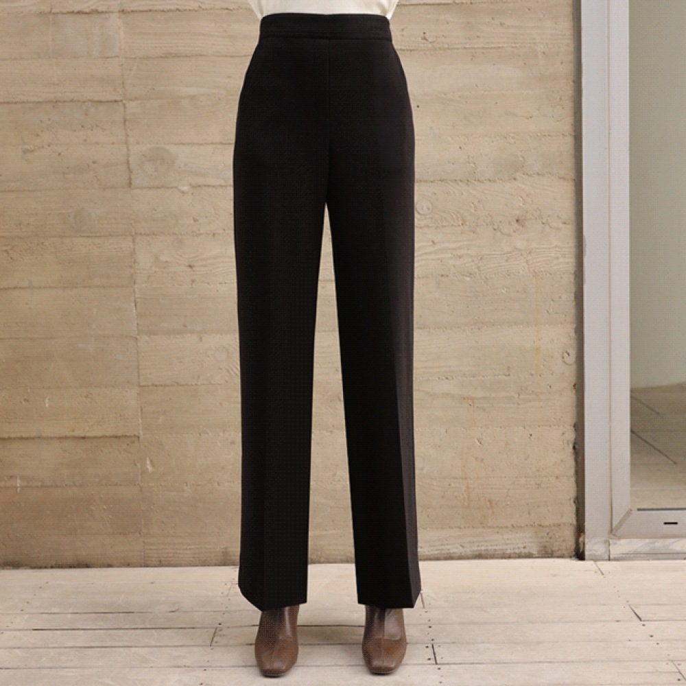 クリック＆ファニーオンリーフィット起毛ワイドスラックス [FREEサイズL]