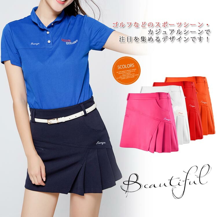 ゴルフウェア レディース プリーツスカート ゴルフスカート キュロットスカート キュロットパンツ ゴ