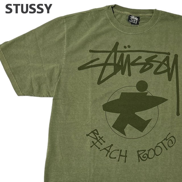 ステューシー STUSSY BEACH ROOTS PIG.DYED TEE ピグメント ダイ 200-009430-045