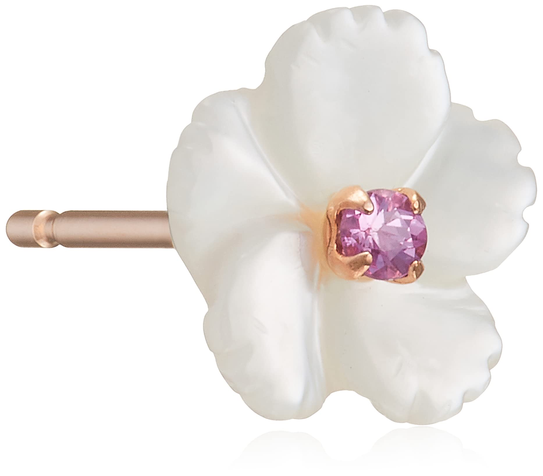 [ブルーム] BLOOM 【公式】レディース ピアス K10 ピンクゴールド 9月誕生花 ナデシコ 片耳用 0222-8983-0019-0000