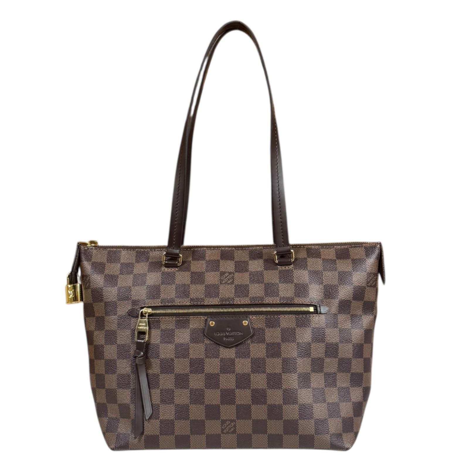 ルイヴィトン イエナPM ダミエ トートバッグ ダミエキャンバス N41012 ブラウン LOUIS VUITTON 中古 美品