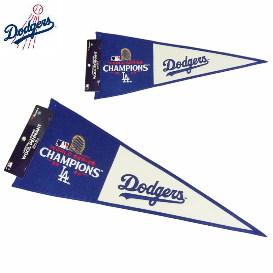 ロサンゼルス ドジャース 公式グッズペナント 旗 インテリア グッズ ファナティクスFANATICS MLB 13x12 WOOL PENNANT WORLD SERIESB