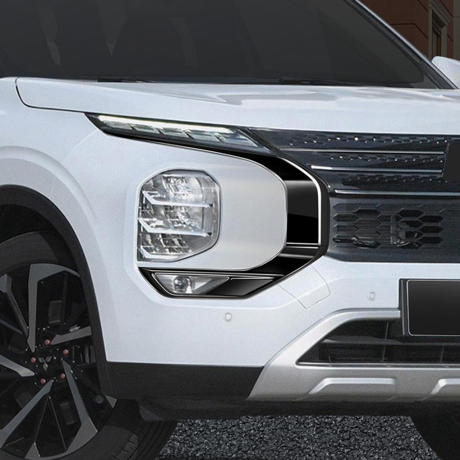 新型 アウトランダー グリルガーニッシュ 三菱 Outlander PHEV GN系 GN0W 外装 メッキ仕上げ ドレスアップ アクセサリー グリルカバー