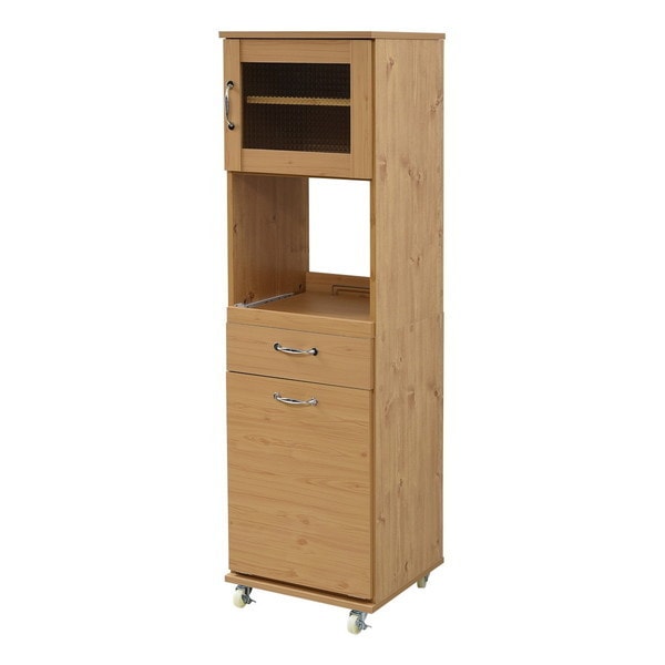 JKプラン FLL-0070-NA ナチュラル Lycka land(リュッカランド)シリーズ [レンジ台(45cm幅ダストボックス ペール付)] メーカー直送