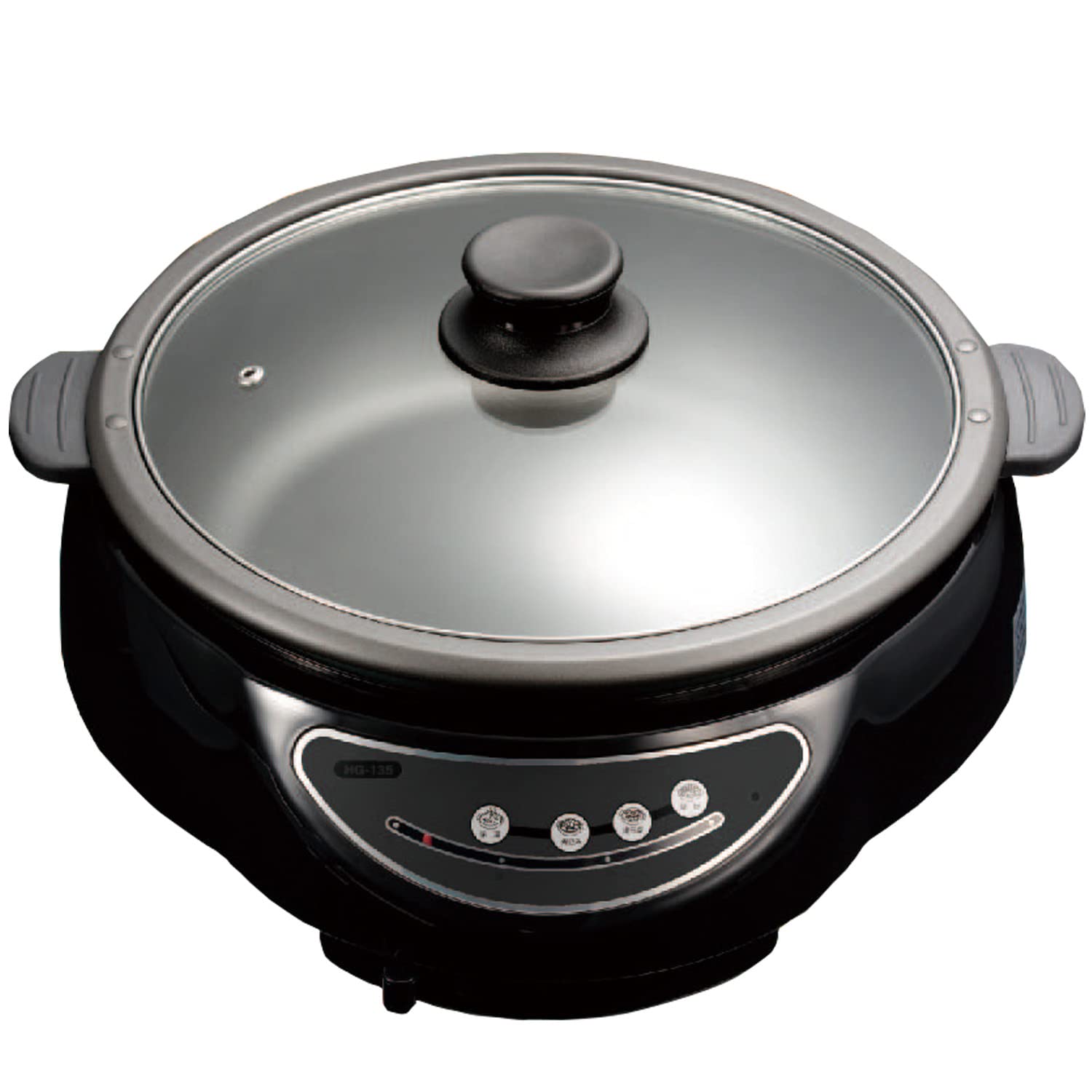 電気グリル鍋 深型 脱着式 ガラス蓋 2～3人用 鍋深さ8cm 1200W [深型ホットプレート] グリル鍋 電気鍋 2人用 一人用 電気 4人用 グリル プレート 蓋付き パン 魚 キッチン ホット 6,990円