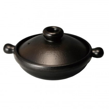 M5574 グランドプロダクト ブラック クレイポットM 萬古焼