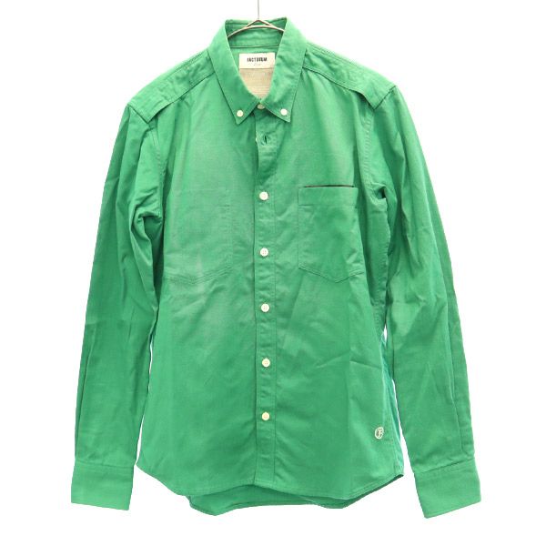 長袖 ボタンダウンシャツ F グリーン メンズ