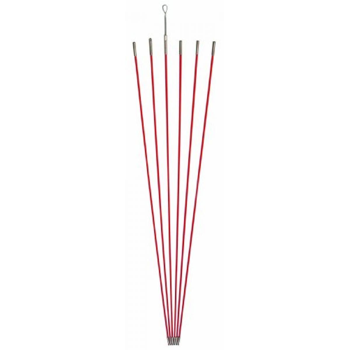 デンサン ジョイント釣り名人Jr. φ5mm× 1.0m オレンジ 6本 ケーブル索引具 JF-5030