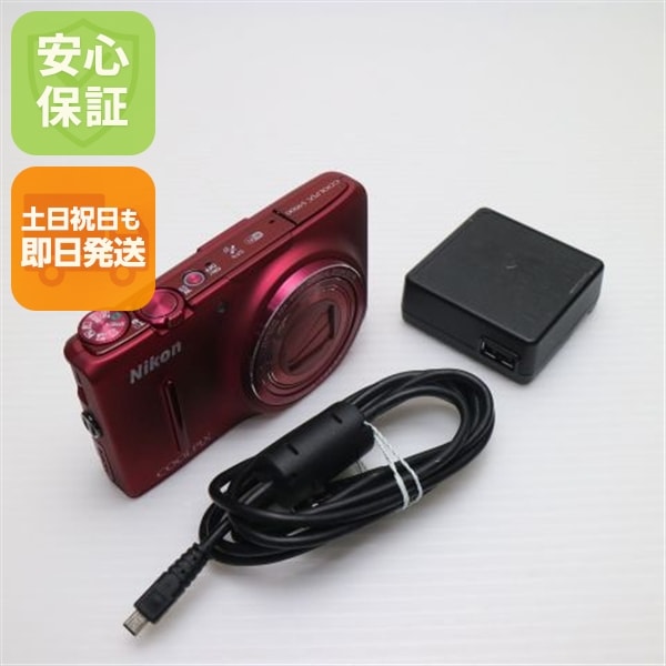 美品 COOLPIX S9500 ヴェルヴェットレッド デジカメ Nikon 175