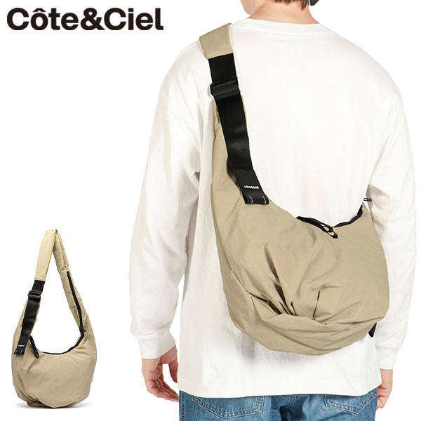 正規品1年保証 ショルダーバッグ メンズ レディース 斜めがけバッグ ブランド 大きめ 斜めがけ 大人 ナイロン ファスナー付き B5 14L HYCO S KOMATSU BEIGE 29117