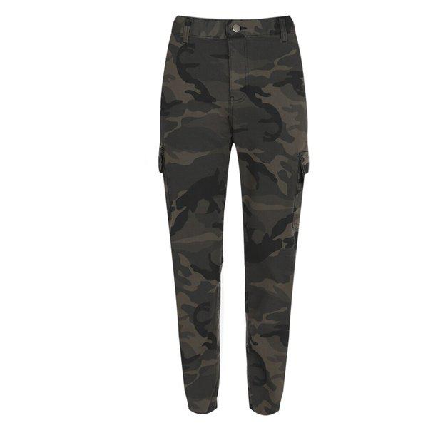 メンズ春秋ミリタリーバンディングカーゴジョガーパンツNE-PTA-Q001-カーキ