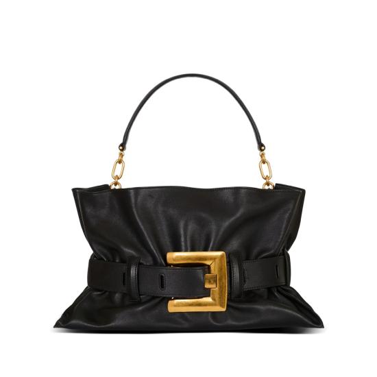 BALMAIN Women Shoulder Bags GN1KK990 LSAX 0PA BLACK