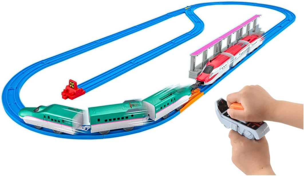タカラトミー(TAKARA TOMY) プラレール キミが運転!連結!グリップマスコン E5系新幹線＆E6系新幹線セット 電車 列車 おもちゃ 3歳以上