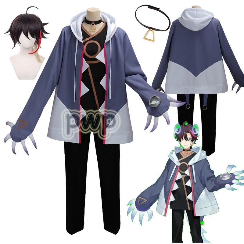 VTuber バーチャルYouTuber　ウィッグ コスプレ衣装 風 さえぐさあきな にじさんじ所属 新衣装 怪獣 三枝明那