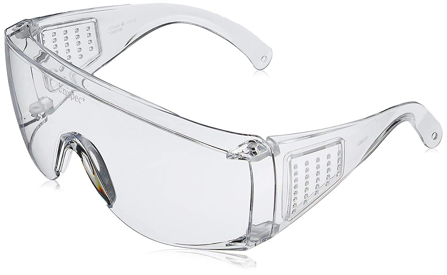 【ケース販売】クレシア クリーンガード V10 ユニスペック 保護めがね 67611 12個入 メガネ対応 オーバーグラス くもり防止 UVカット 作業用安全メガネ