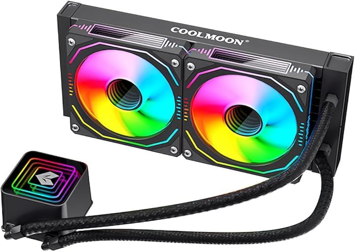 AOSOR 簡易水冷クーラー 240mm インフィニティ―ミラー CPUクーラー LED ARGB 5v 3pin LGA1700/1200/115X AMD:AM5/AM4ソケットに対応