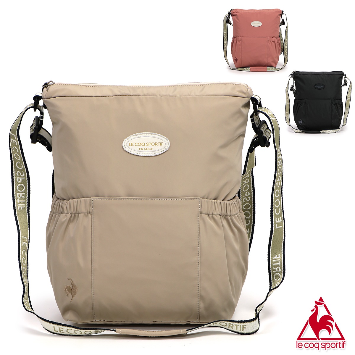 2ウェイバッグ レディース/ママ リュック/ショルダーバッグ ブラック/ベージュ/ピンク QMCWJA52 6,433円