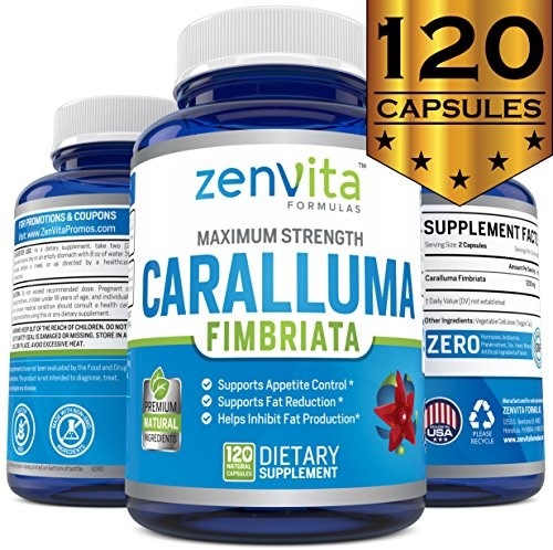 Pure Caralluma Fimbriata 今年人気のブランド品や Extract 1200 mg - 120 Gluten Free Strength Maximum Non-GMO 見事な創造力 Nat Capsules