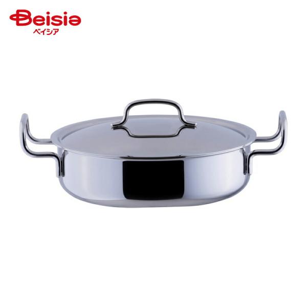 ジオ・プロダクト 全面浅型両手鍋 25cm 全面浅型両手鍋 キャンプ 料理 鍋 クッキング アウトドア キッチン用品 キャンプ用品 レジャー バーベキュー ピクニッ