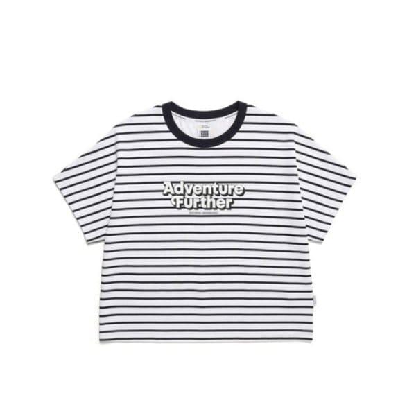 【特価割引20%】W ストライプ レタリング 半袖 Tシャツ N242WTS040(全2種)(通常価格:69,000ウォン)