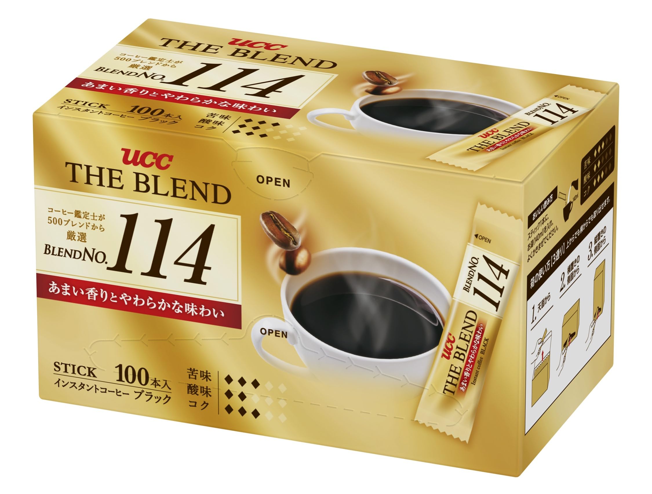 ザ・ブレンド UCC 114 スティックコーヒー 100本インスタントコーヒーEC