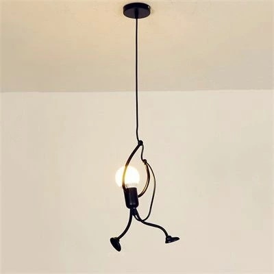 ペンダントライト 北欧 おしゃれ 天井照明 人形ブランコ ダクトレール用照明 引っ掛けシーリング用 ダイニング照明 キッチン 照明器具 リビング用 工事不要 北欧 LED対応 1灯 電球付 アジャス