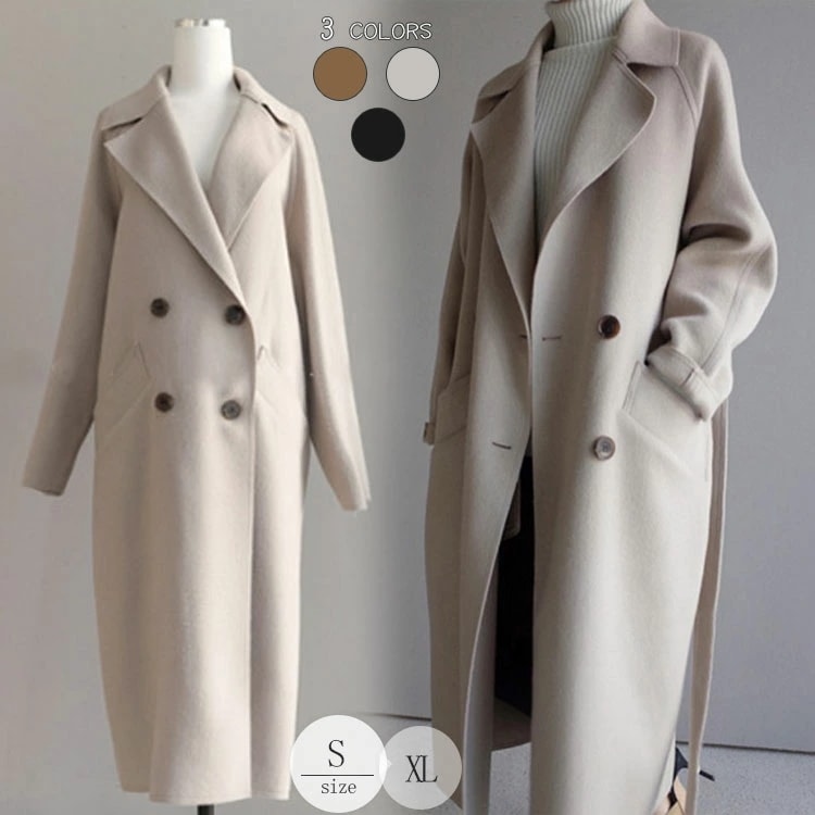チェスターコート コート レディース 秋冬 ロングコート トレンチコート テーラードジャケット チェスター コート アウター 羽織 ロング ロング丈 厚手 防寒 暖かい 大きいサイズ ベルト付