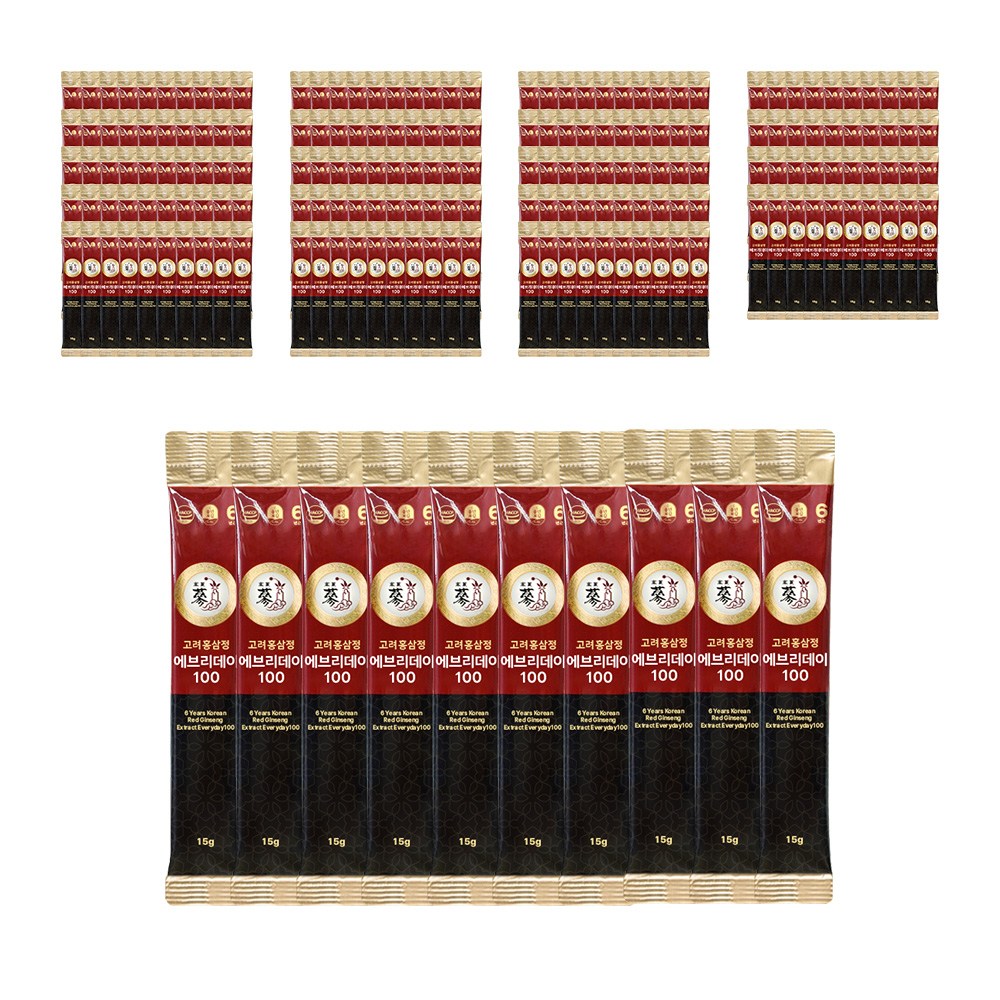 風年補感6年根高麗紅参精エブリデイ100紅参スティックバルク包装15g200個
