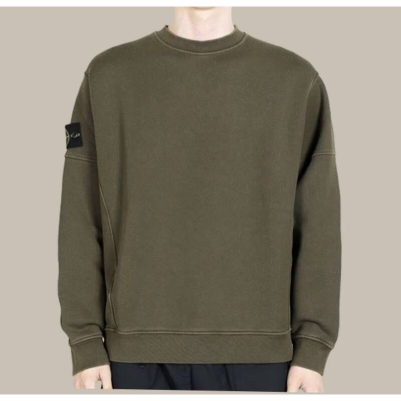 ディモント・ストーン メンズ ワッペンパッチ クルーネックTシャツ（カーキ） K1S15 6100032 S0045 V0154