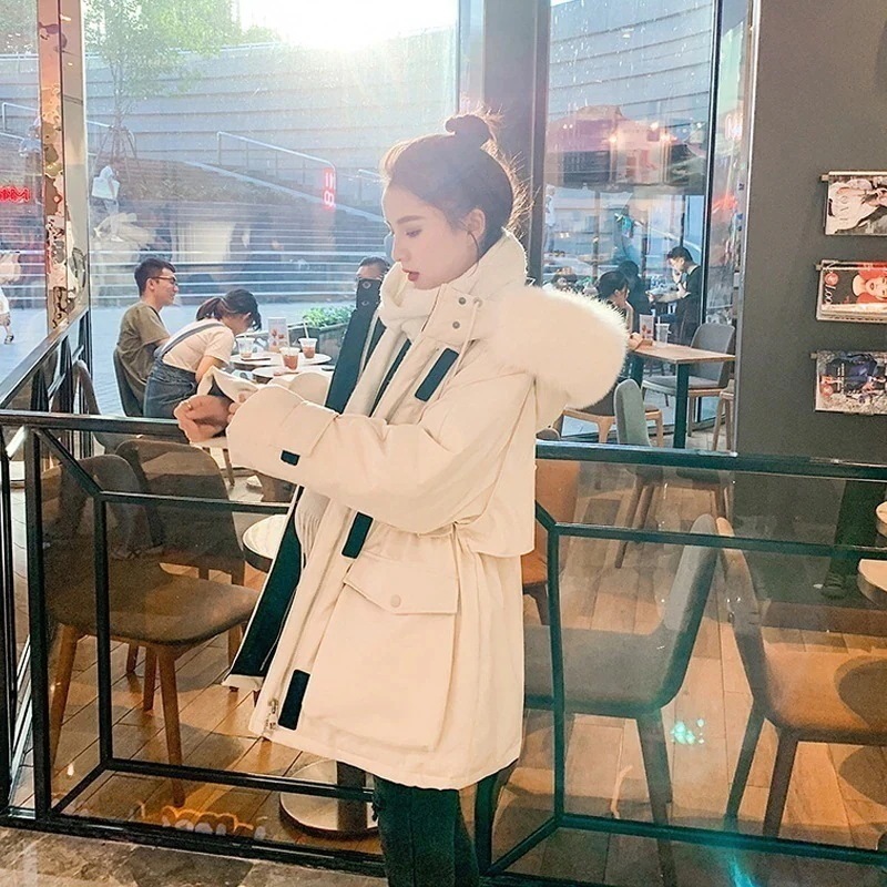 ダウンジャケット ファー襟 ロングコート 厚手 ゆる 上質 冬 ウールコート フリース マウンテンパーカー メガ割