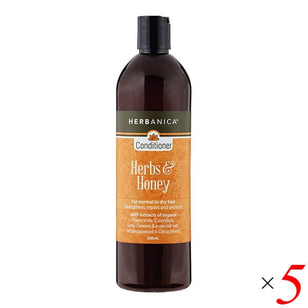 HERBANICA（ハーバニカ） コンディショナー ハーブ&ハニー 500ml 5本
