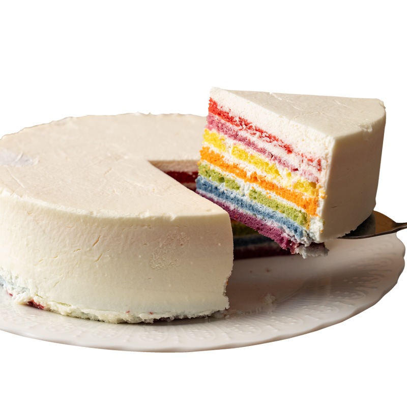 スイーツ ケーキ レインボーケーキ 世界のケーキ カラフルケーキ アメリカ発 5号 誕生日ケーキ