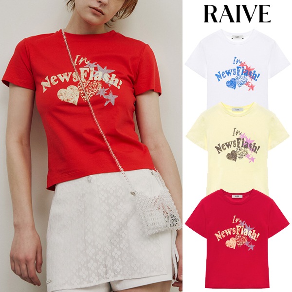 ニュースフラッシュ グラフィック 半袖 Tシャツ_3色 7,800円