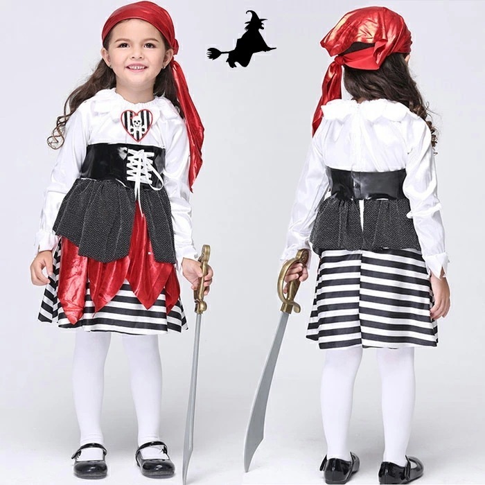 短纳期ハロウィン 衣装 子供 海賊コスプレ衣装 ハロウィン 仮装 衣装 コスプレ コスチューム 子供用 キッズ 女子 　妖精　海賊 パイレーツ　ハロウィン